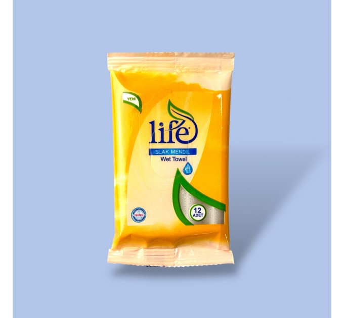 Серветки вологі в асортименті Life, 12 шт