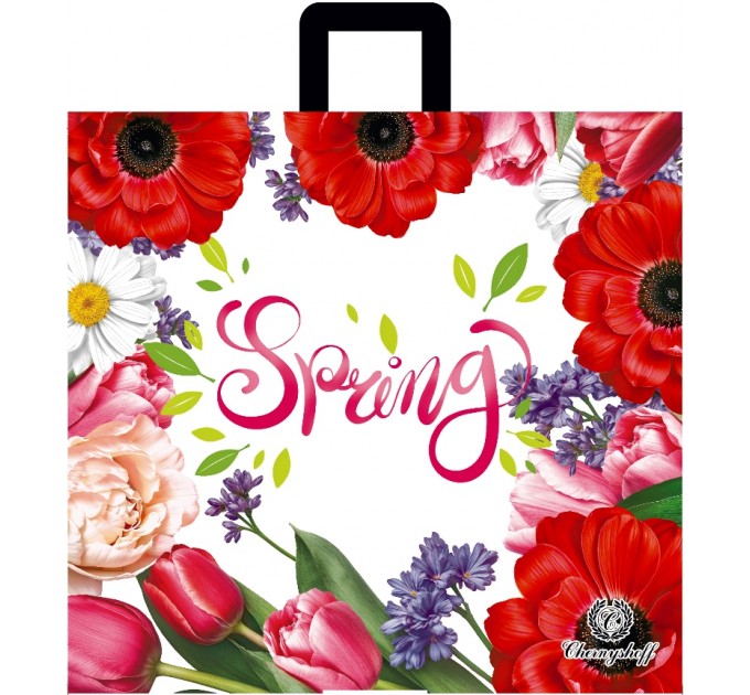 Пакет з ручкою 38*34 SPRING (кратність продажу – 25 шт)