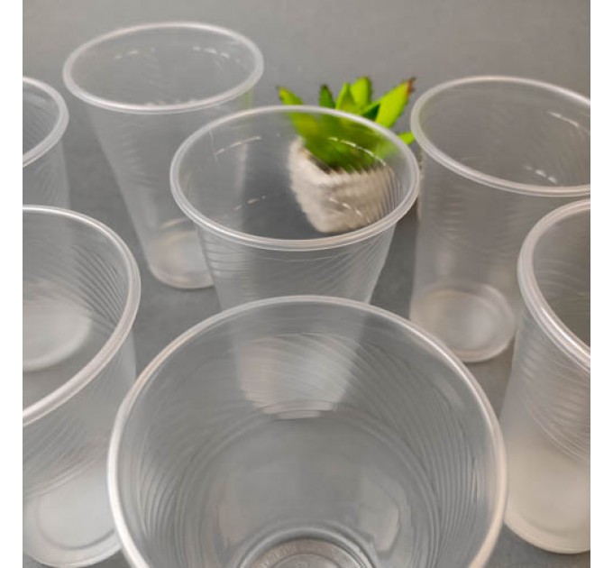 Стакан одноразовий пластиковий прозорий, 460 мл/50 шт