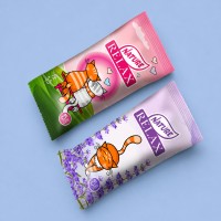 Серветки вологі кишенькові лавандовий/світанковий Relax Nature, 15 шт