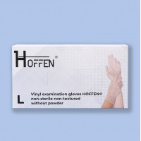 Рукавички вінілові Hoffen, 50 пар - L