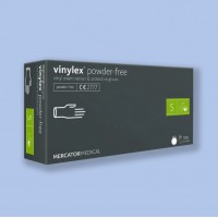 Рукавички вінілові «Vinyl» 50 пар БІЛІ НЕОПУДРЕНІ - S