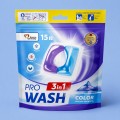 Капсули для прання Pro Wash Гірська свіжість, 15 шт