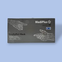 Рукавички неприпудрені вінілові VinyllyPlus PF 50 пар ЧОРНІ - М