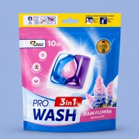 Капсули для прання Pro Wash, Квітка дощу 10 шт