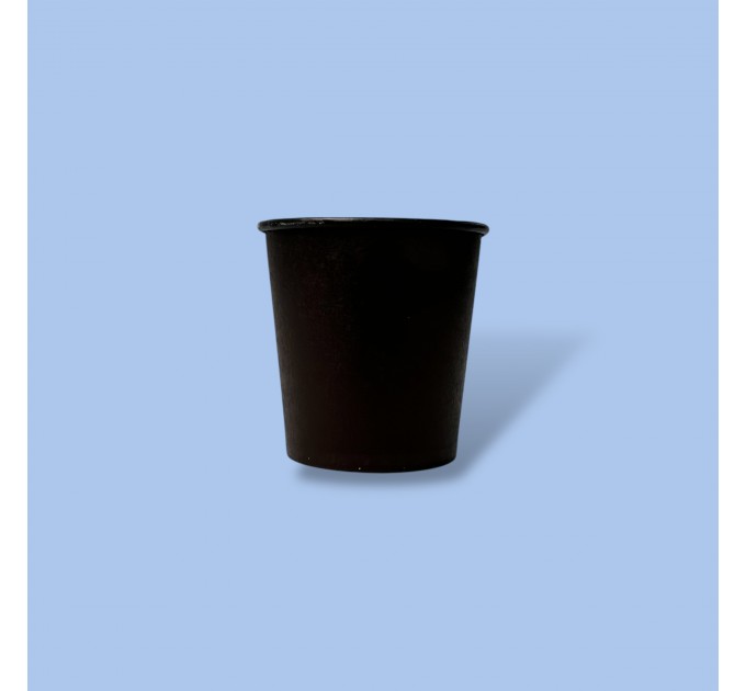 Стакан картонний 110 мл/50шт BLACK and BLACK