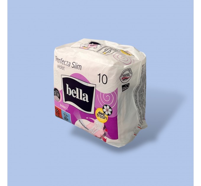 Прокладки жіночі гігієнічні з крильцями Bella Perfecta Slim violet, 4 краплі/10 шт