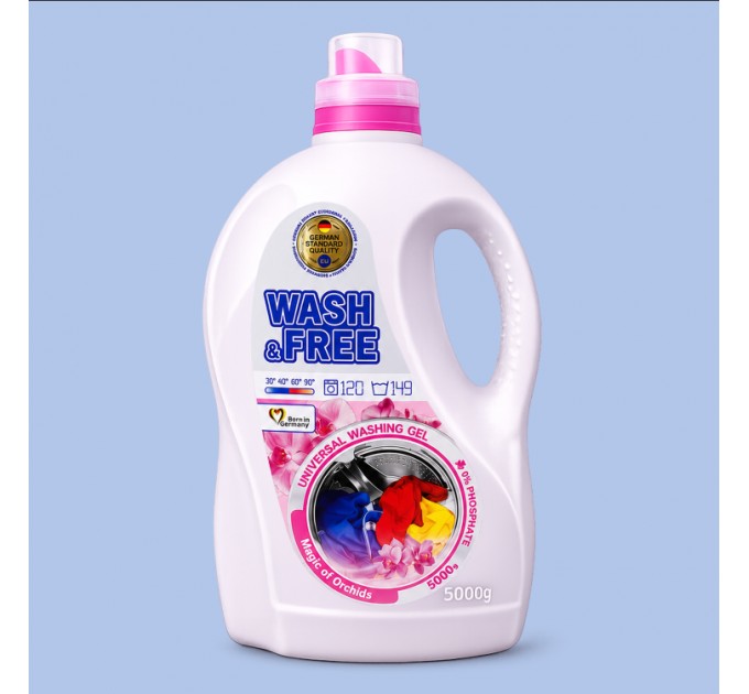 Гель для прання универсальний Wash Free Магія орхідей, 5 л
