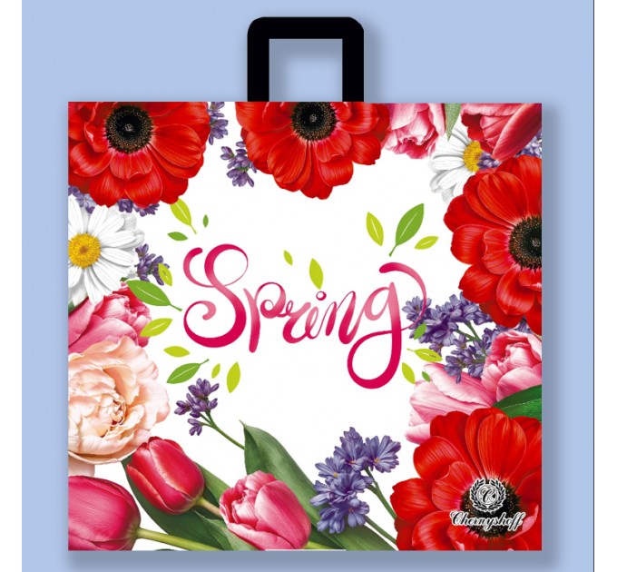 Пакет з ручкою 38*34 SPRING (кратність продажу – 25 шт)