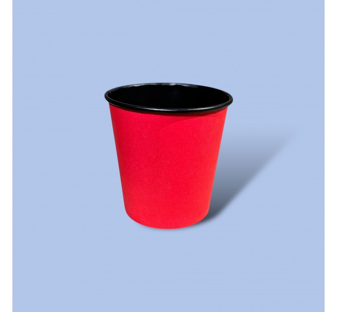 Стакан картонний 110 мл/50шт BLACK and RED
