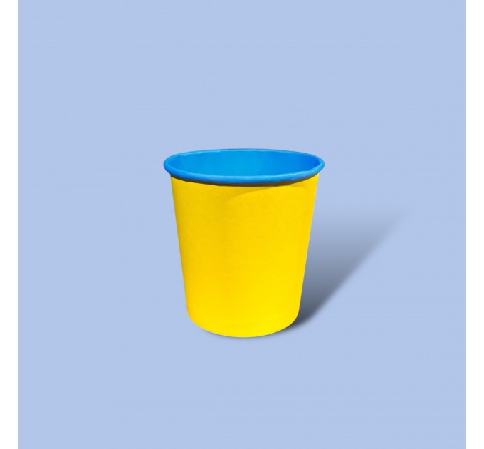 Стакан картонний 110 мл/50шт YELLOW and BLUE