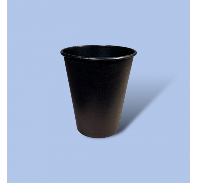 Стакан картонний 185 мл/50шт BLACK and BLACK