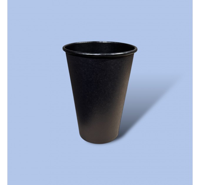 Стакан картонний 340 мл/50шт BLACK and BLACK