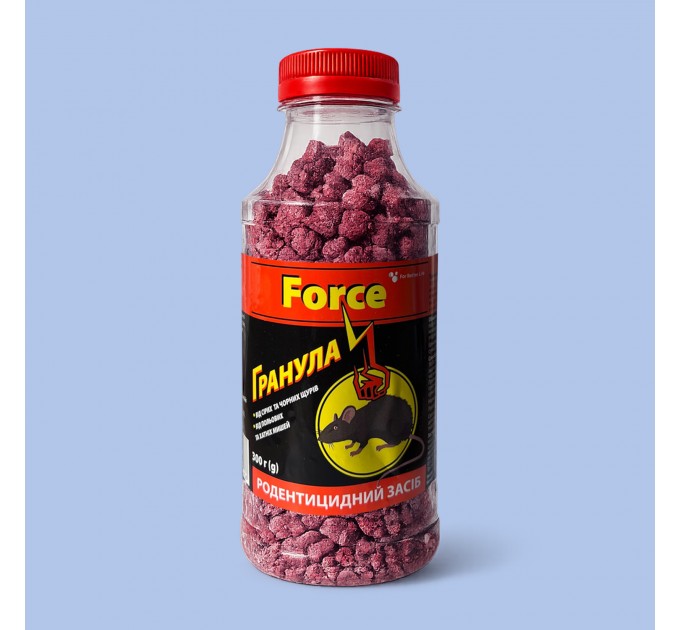 Гранули від мишей і пацюків, родентицидний засіб Force, 300 г