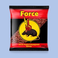 Зерно від мишей і пацюків червоне Force 320 г