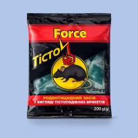 Тісто від мишей і пацюків, родентицидний засіб Force, 200 г