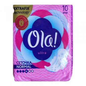 Прокладки жіночі "Ola" ультра тонкі 4 краплі (10 шт.)